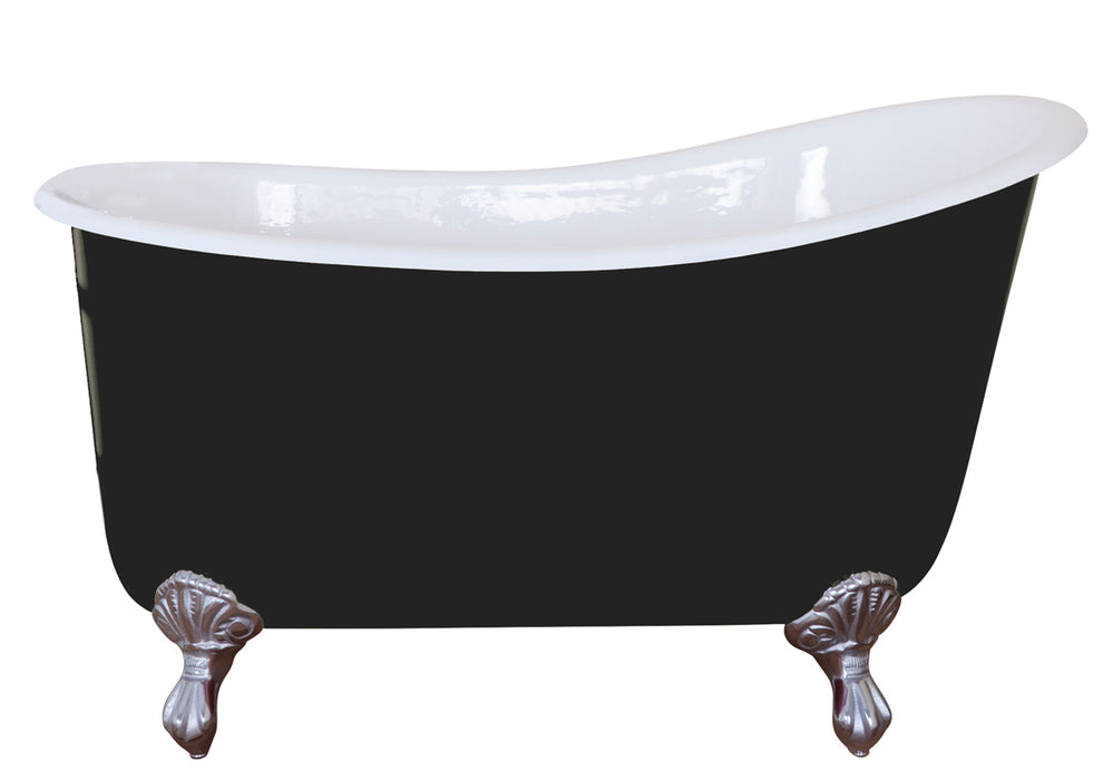 Hurlingham Shelley Freestanding Cast Iron Slipper Bath 1370 x 730mm