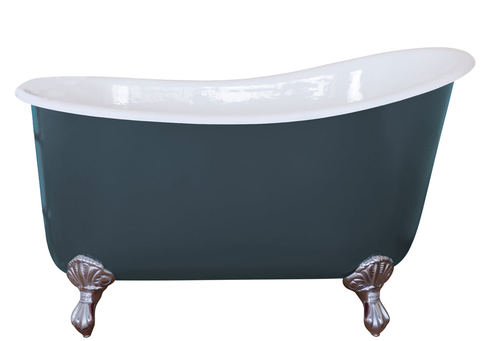 Hurlingham Shelley Freestanding Cast Iron Slipper Bath 1370 x 730mm