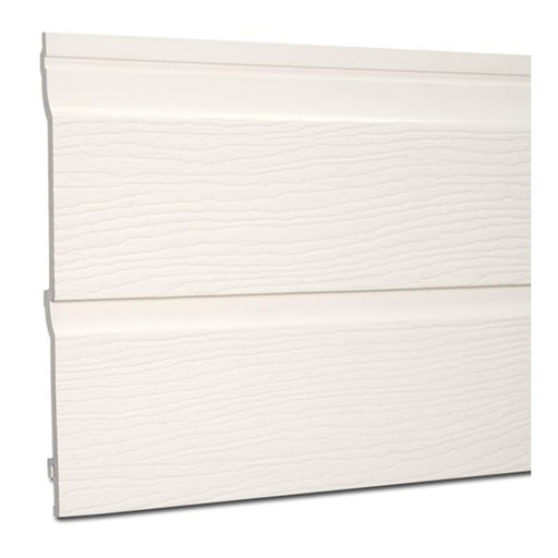 Durasid White Embossed Double Shiplap Cladding 333m 