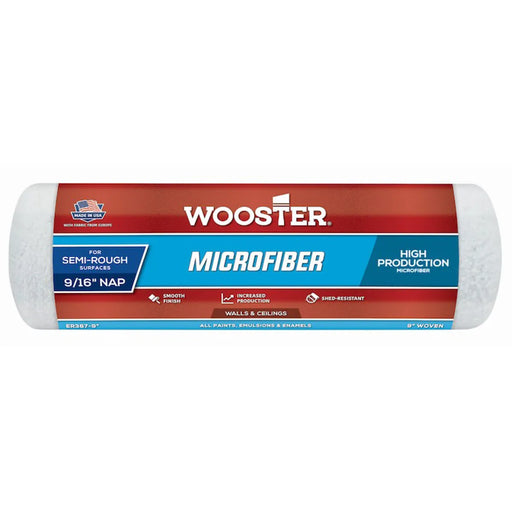 Wooster Microfiber 9/16" Medium Pile 9" Roller Sleeve