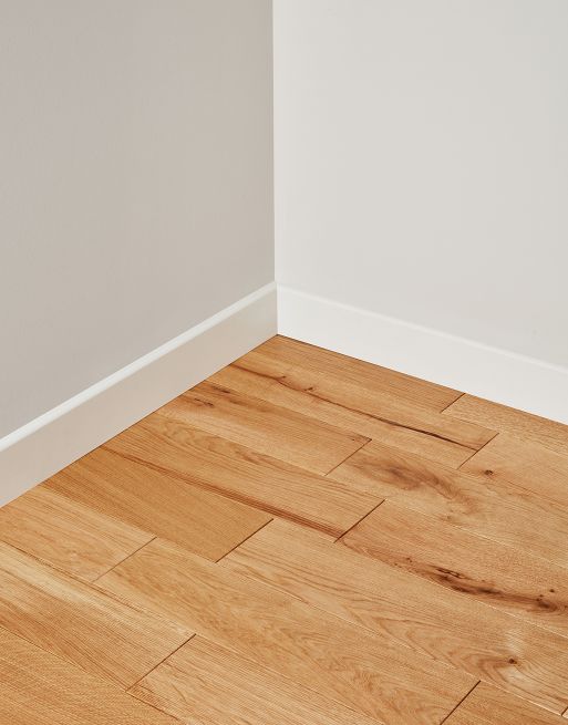 Wood & Laminate Flooring - Finishing Touches - White Skirting