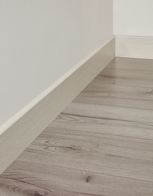 Wood & Laminate Flooring - Finishing Touches - Light Grey HDF Skirting