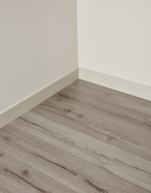 Wood & Laminate Flooring - Finishing Touches - Light Grey HDF Skirting