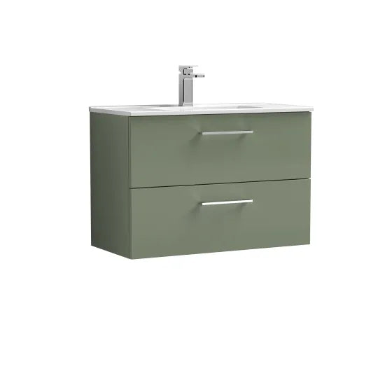 Arno 800mm Wall Hung 2-Drawer Vanity or Minimalist Basin