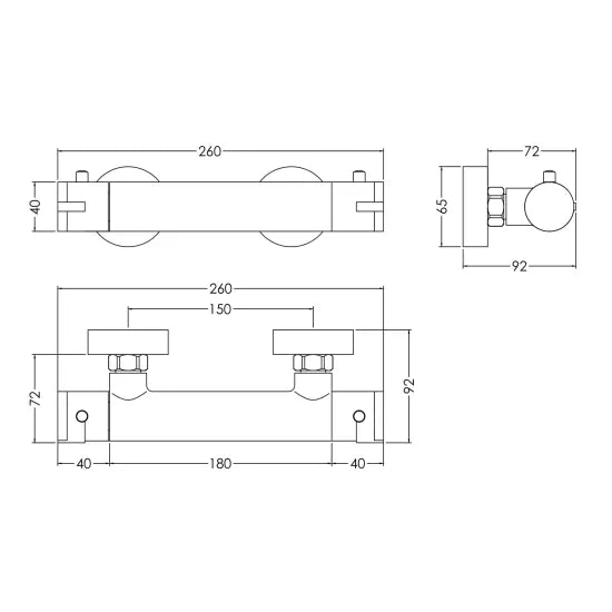 Arvan Thermostatic Bar Valve