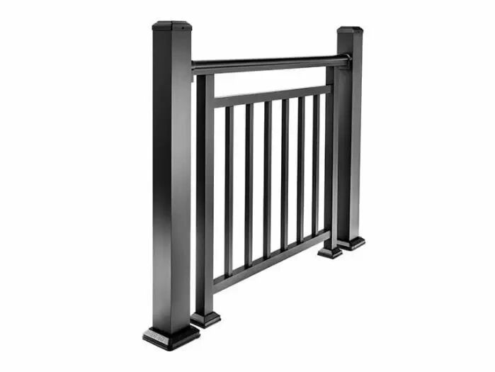 Black Cladco Balustrade Aluminium Handrail