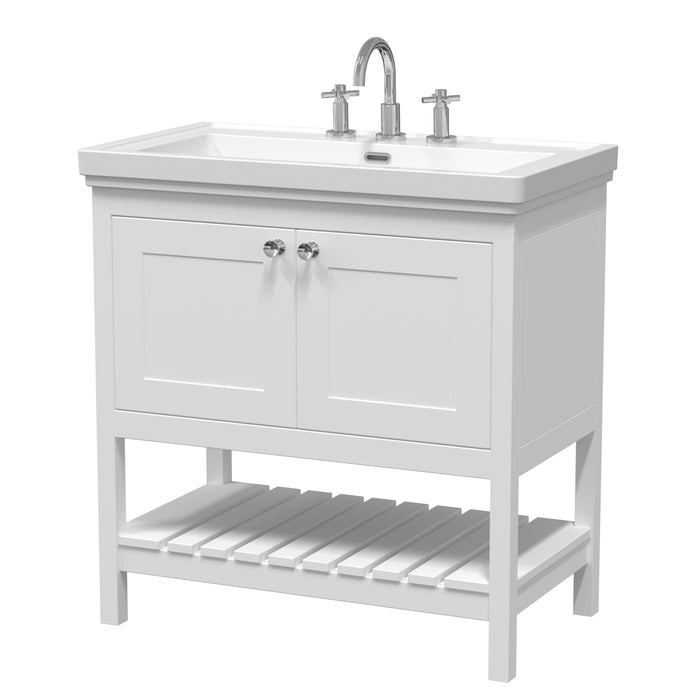 800mm Floor Standing Vanity & Basin 3TH Hudson Reed