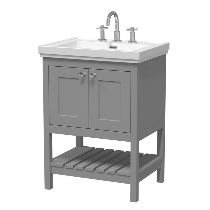 600mm Floor Standing Vanity & Basin 3TH Hudson Reed