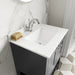 600mm Floor Standing Vanity & Marble Top 1TH Hudson Reed