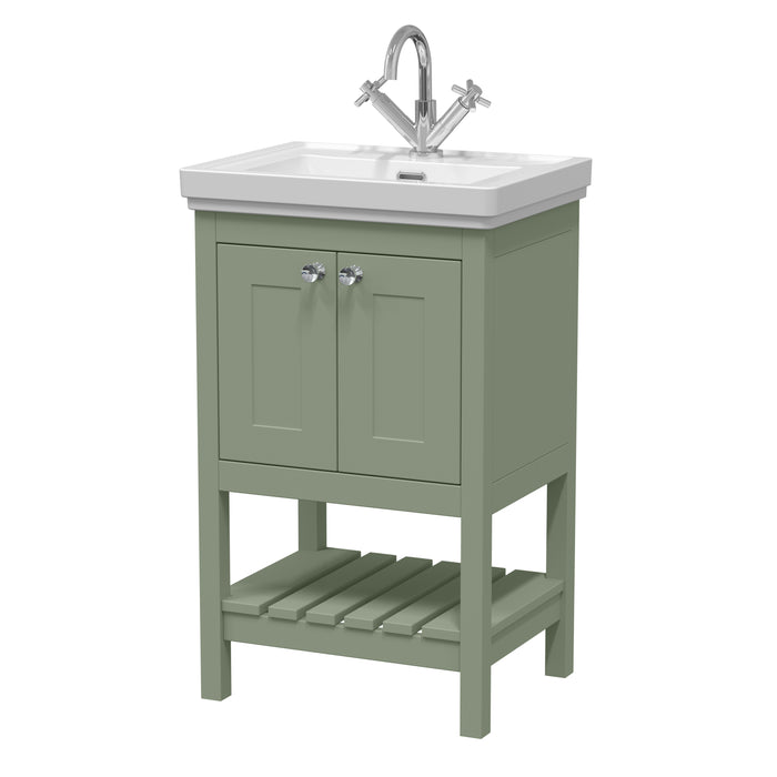 500mm Floor Standing Vanity & Basin 1TH Hudson Reed