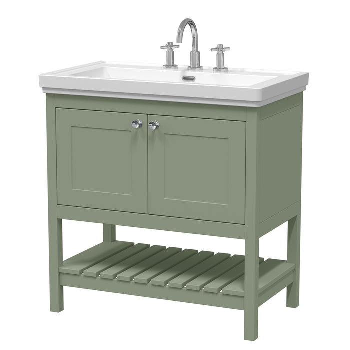 800mm Floor Standing Vanity & Basin 3TH Hudson Reed