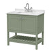 800mm Floor Standing Vanity & Marble Top 1TH Hudson Reed