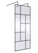 900mm Abstract Frame Wetroom Screen with Support Bars Hudson Reed