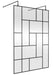 1400mm Abstract Frame Wetroom Screen with Support Bars Hudson Reed