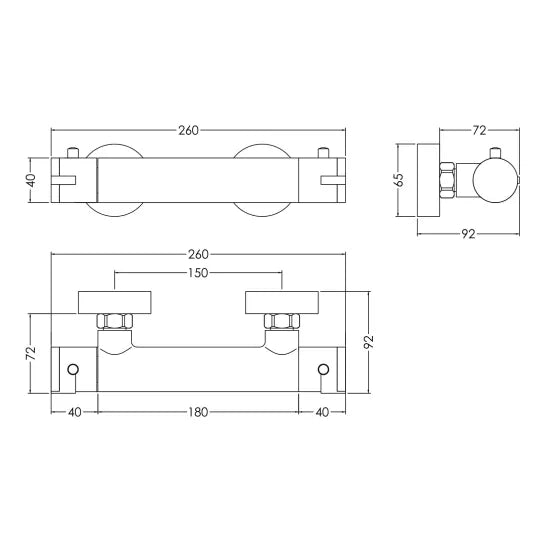 Binsey Thermostatic Bar Valve