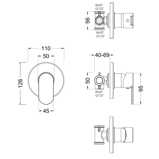 Binsey Manual Shower Valve