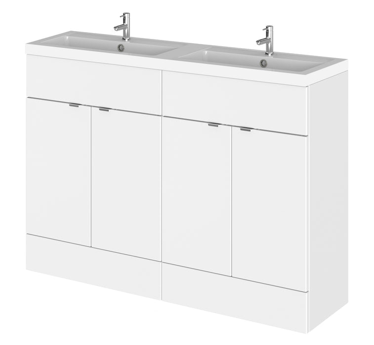 1200mm Vanity Unit & Double Basin Hudson Reed