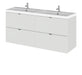 1200mm Vanity Unit & Double Basin Hudson Reed