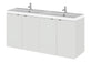 1200mm Vanity Unit & Double Basin Hudson Reed