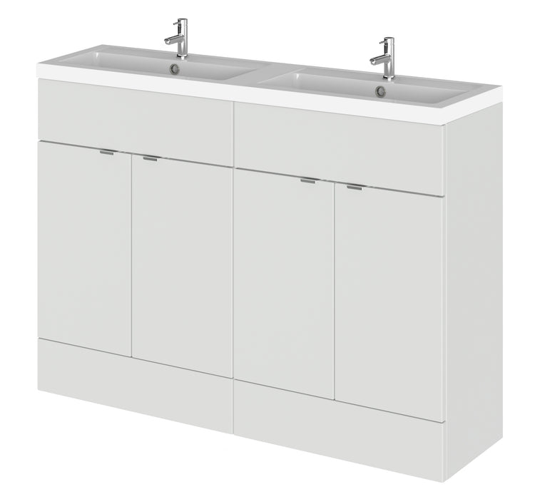 1200mm Vanity Unit & Double Basin Hudson Reed