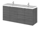 1200mm Vanity Unit & Double Basin Hudson Reed