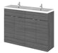 1200mm Vanity Unit & Double Basin Hudson Reed