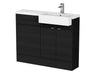 1100mm Combination Unit & Right Hand Semi Recessed Basin Hudson Reed