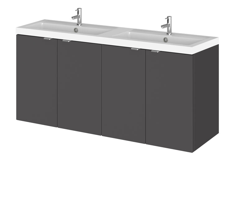 1200mm Vanity Unit & Double Basin Hudson Reed