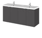 1200mm Vanity Unit & Double Basin Hudson Reed