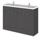 1200mm Vanity Unit & Double Basin Hudson Reed