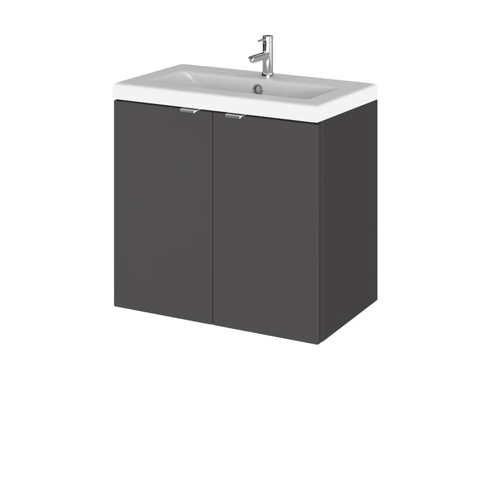 600mm Vanity Unit & Ceramic Basin Hudson Reed