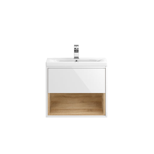 Wall Hung 600mm Cabinet & Basin 3 Hudson Reed