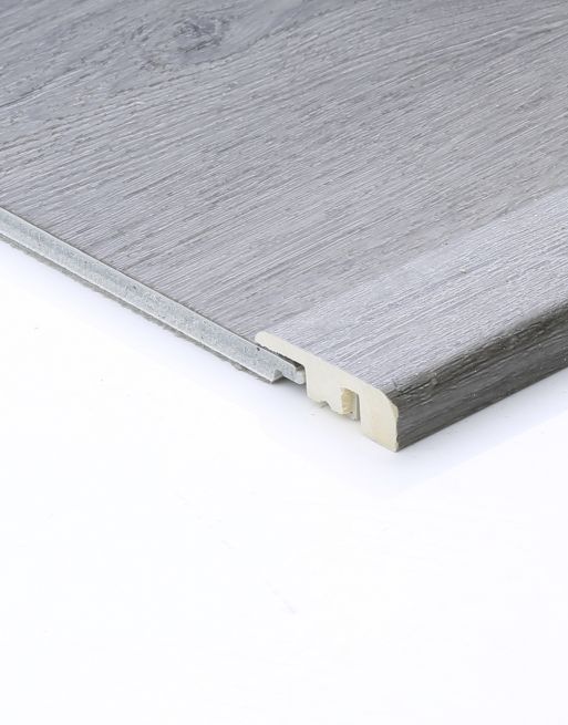 Wood & Laminate Flooring - Finishing Touches -Driftwood Grey Oak EvoCore End Profile