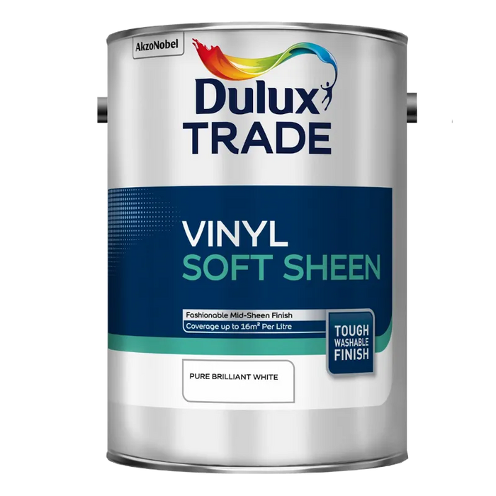 Dulux Trade Soft Sheen Pure Brilliant White 5L