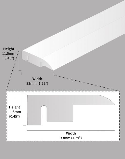 Wood & Laminate Flooring - Finishing Touches - Slate End Profile