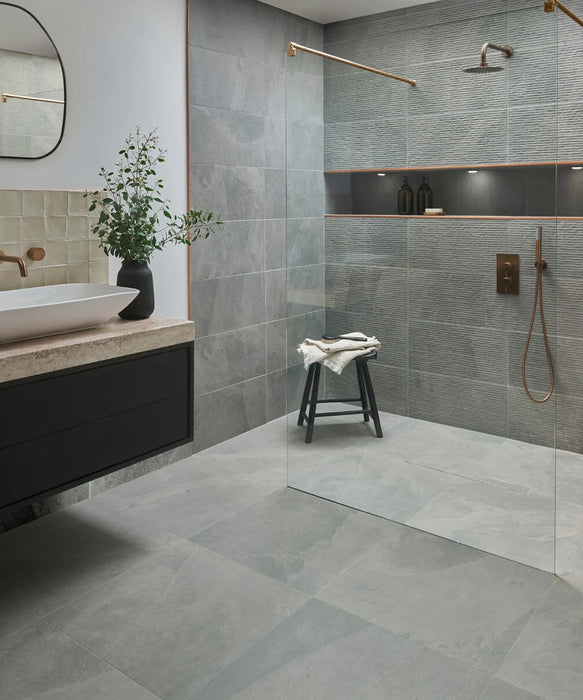 Enis™ Grey Slate Tile (59.8cm x 59.8cm)