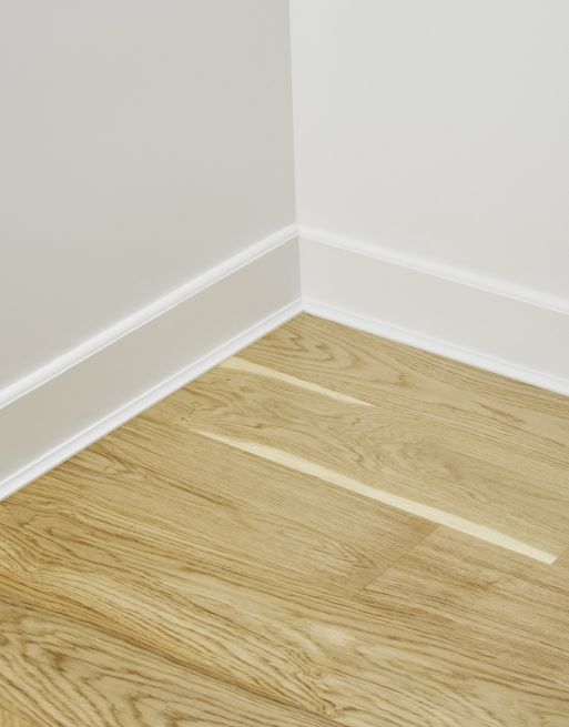 Wood & Laminate Flooring - Finishing Touches - White Scotia Beading