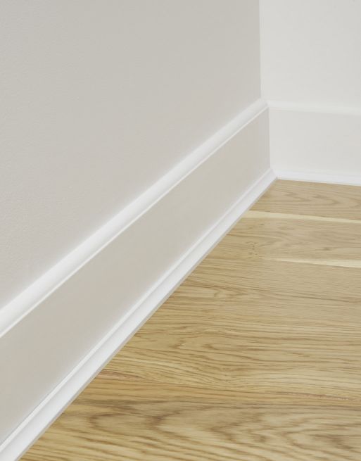 Wood & Laminate Flooring - Finishing Touches - White Scotia Beading