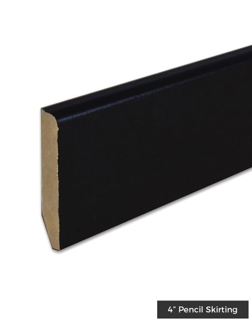 Wood & Laminate Flooring - Finishing Touches - Black HDF Skirting