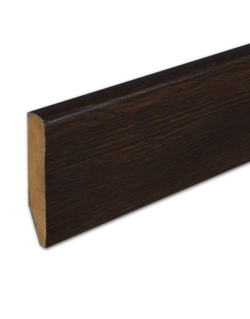 Wood & Laminate Flooring - Finishing Touches - Dark Brown Oak HDF Skirting