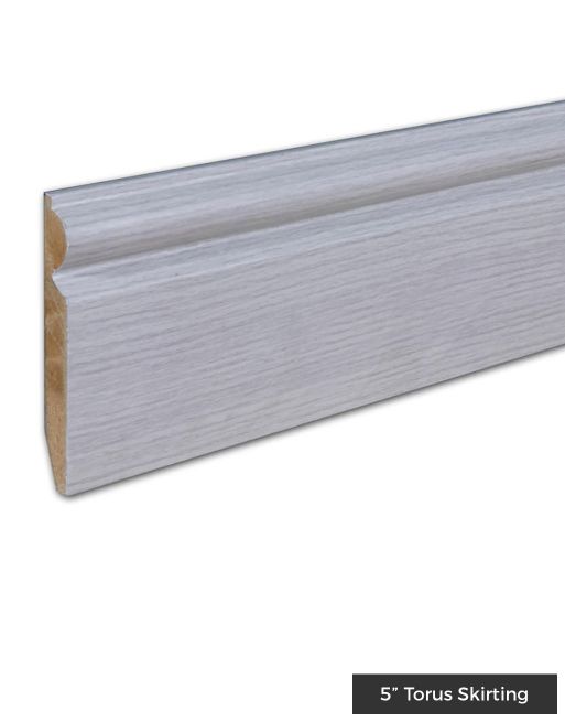 Wood & Laminate Flooring - Finishing Touches - Light Grey HDF Skirting