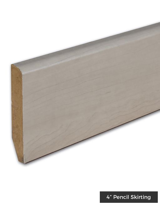 Wood & Laminate Flooring - Finishing Touches - Vanilla Wood HDF Skirting