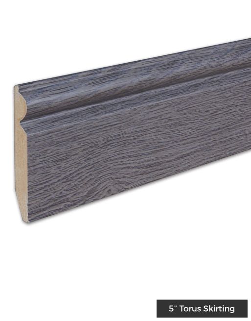 Wood & Laminate Flooring - Finishing Touches - Dark Grey HDF Skirting