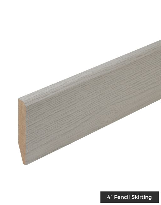 Wood & Laminate Flooring - Finishing Touches - Grey HDF Skirting