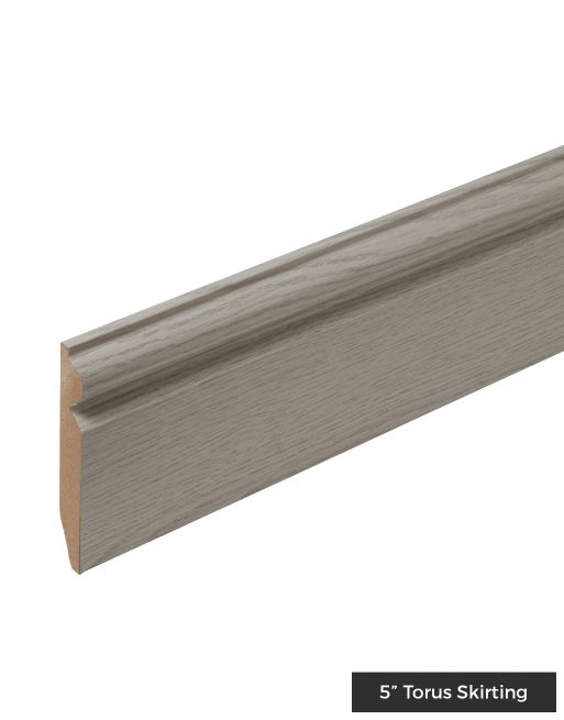 Wood & Laminate Flooring - Finishing Touches - Grey HDF Skirting