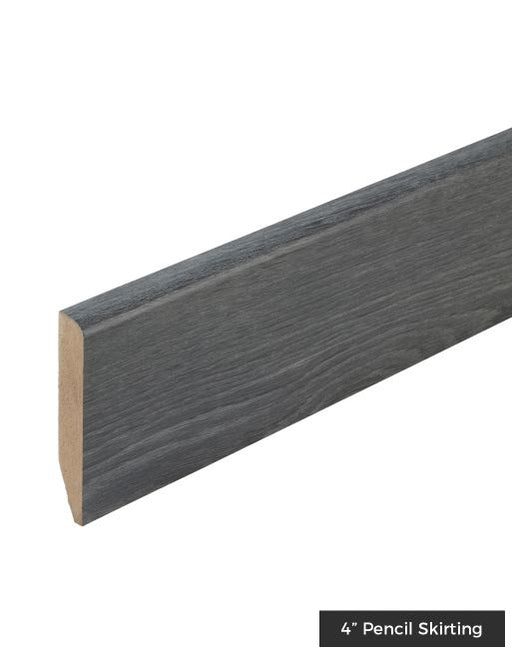 Wood & Laminate Flooring - Finishing Touches - Titanium Grey HDF Skirting