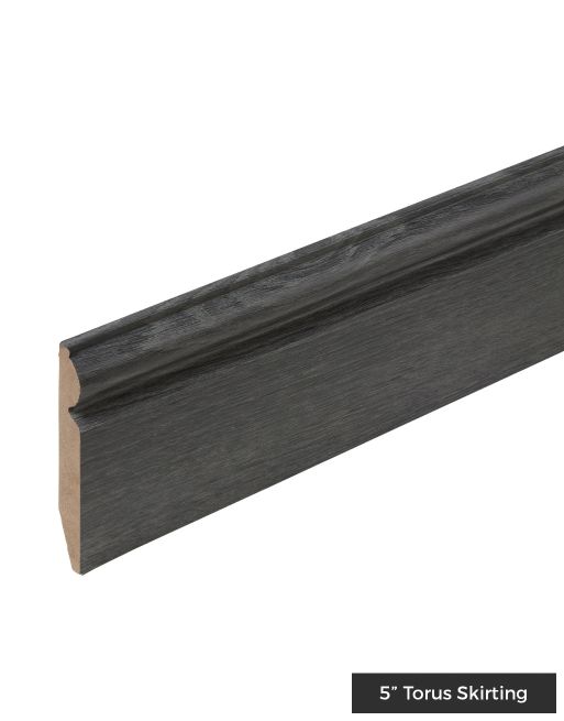 Wood & Laminate Flooring - Finishing Touches - Titanium Grey HDF Skirting