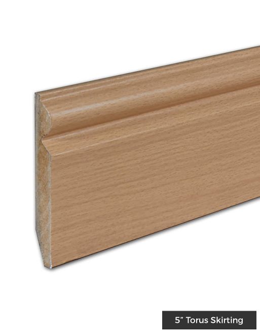 Wood & Laminate Flooring - Finishing Touches - Natural Plain Wood HDF Skirting