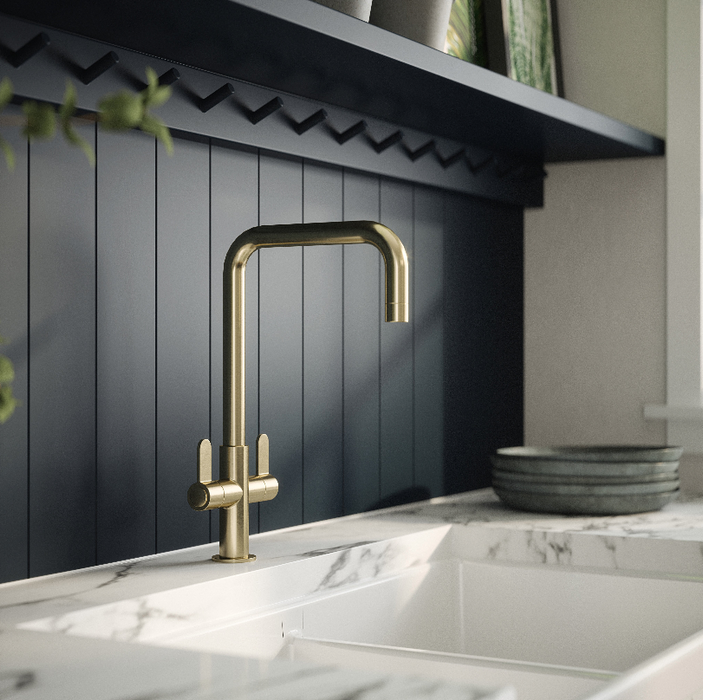 Kosi Mono Dual Lever Brushed Brass