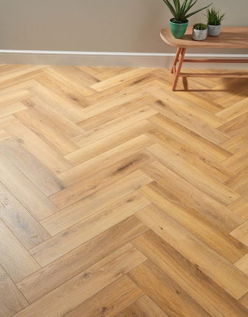 Laminate Flooring Herringbone - Bayside Oak